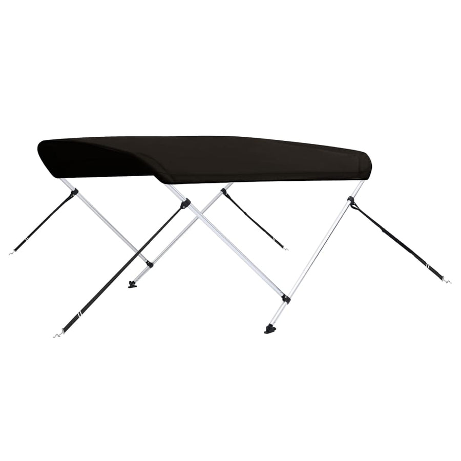 Biminitop 2 bogen 179x156x93 cm zwart