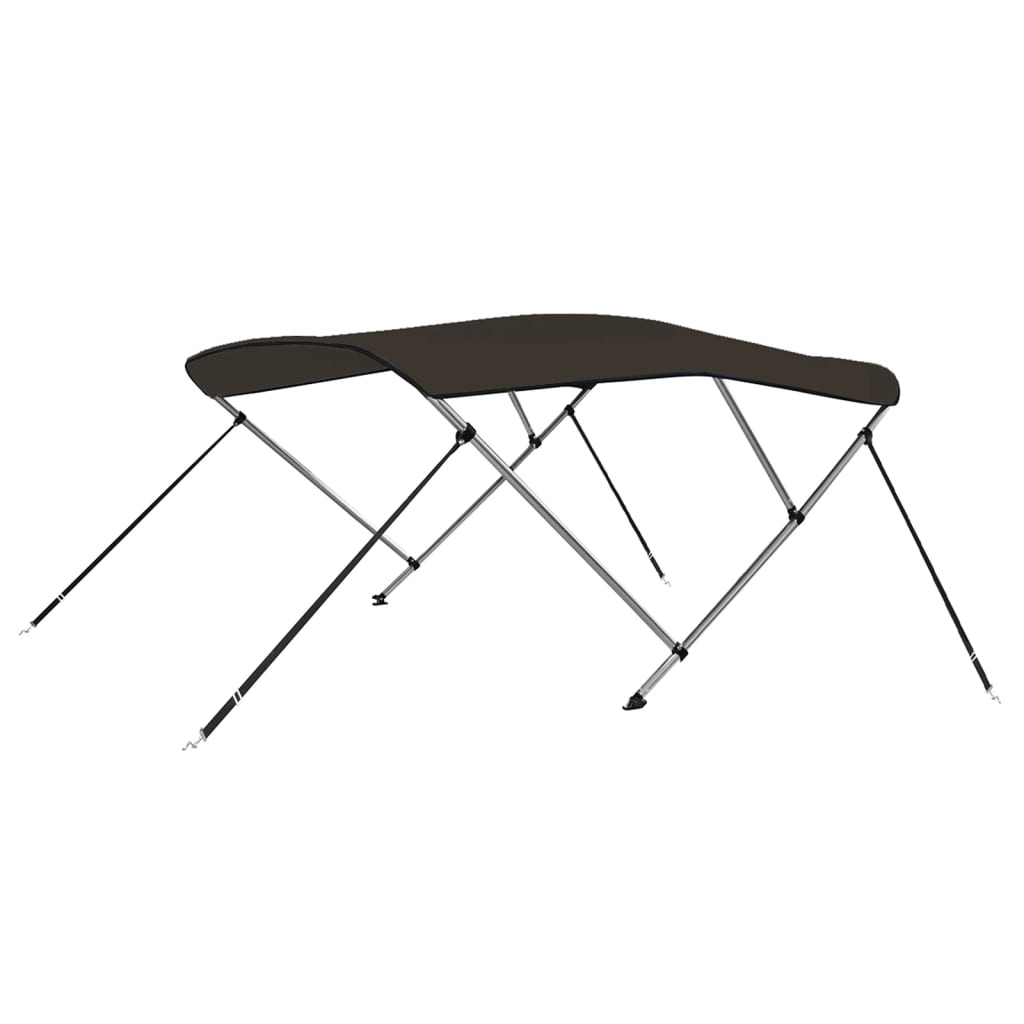 Biminitop 3 bogen 184x189x135 cm zwart