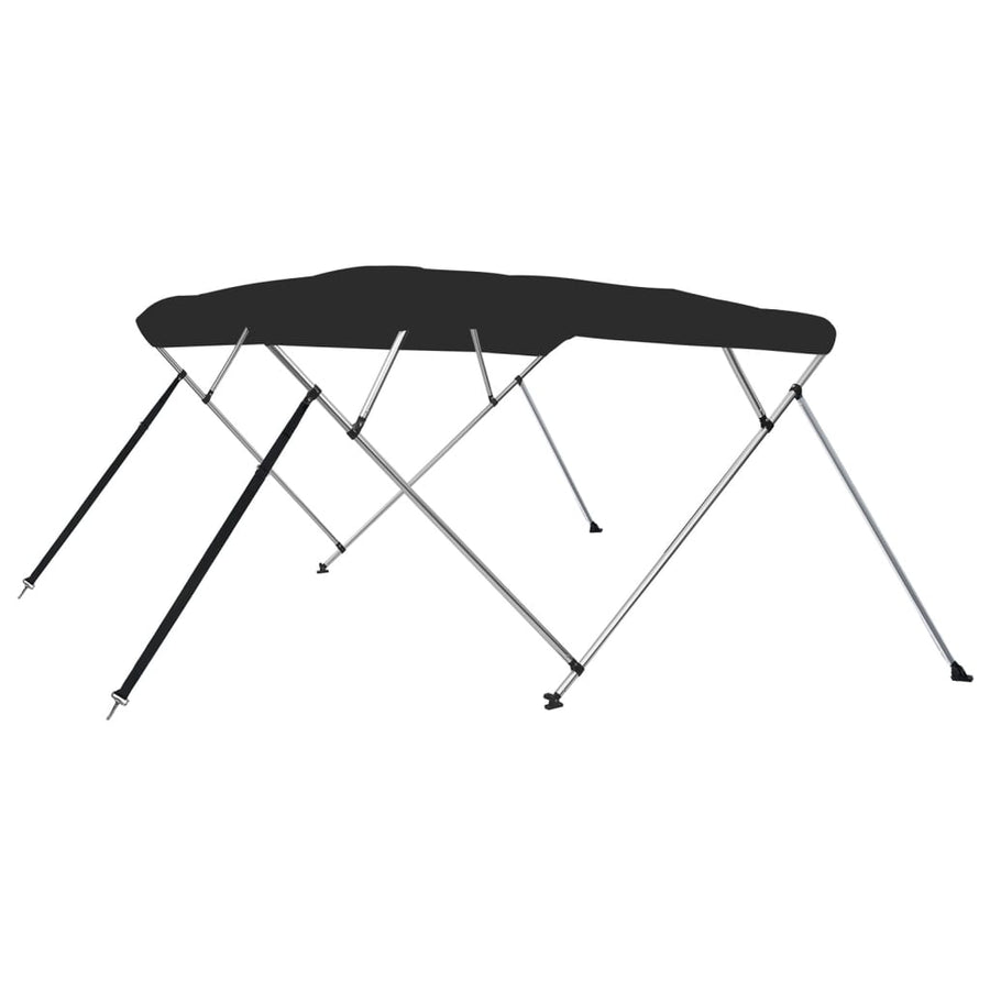 Biminitop 4 bogen 239x184x131 cm zwart