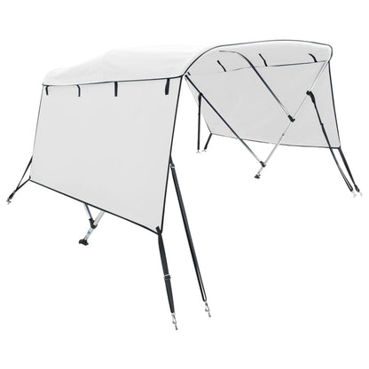 Biminitop 3 Bogen Met Zijwanden 1 183 x (185-198) x 137 cm Wit