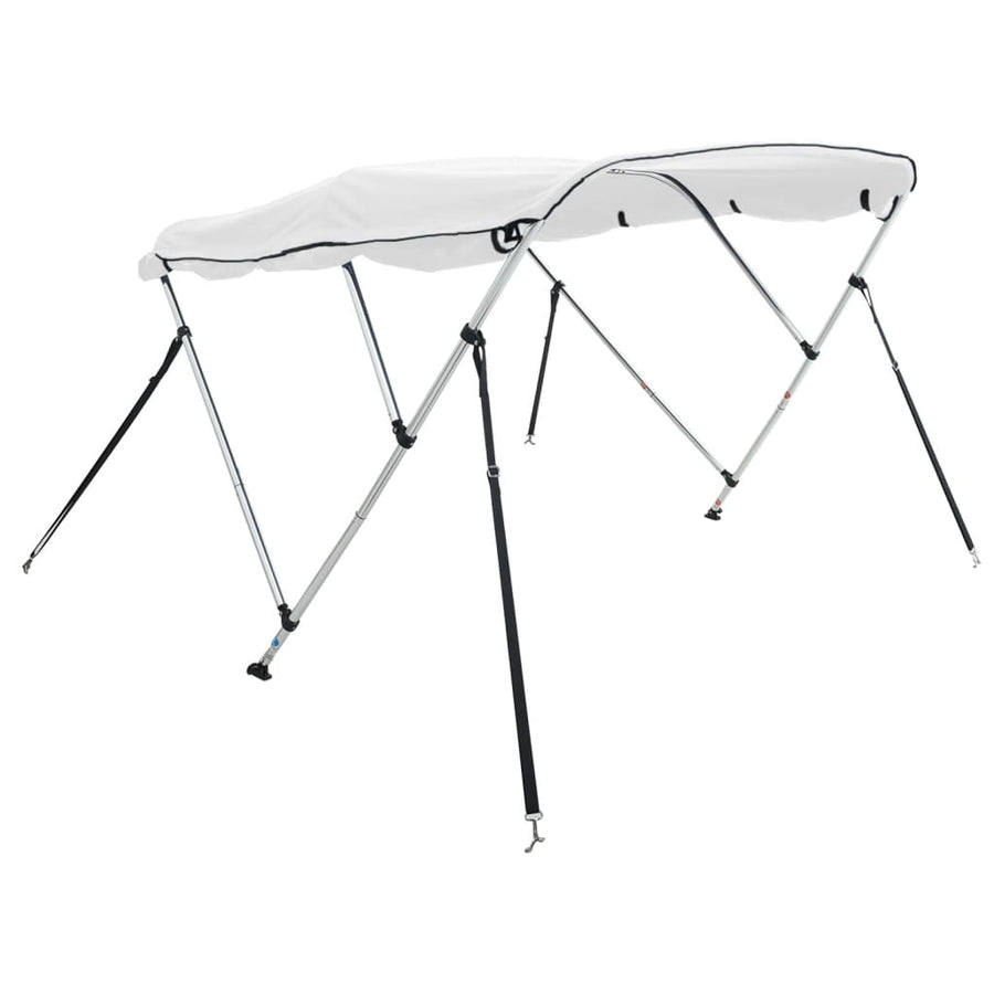 Biminitop 3 Bogen Met Zijwanden 1 183 x (185-198) x 137 cm Wit