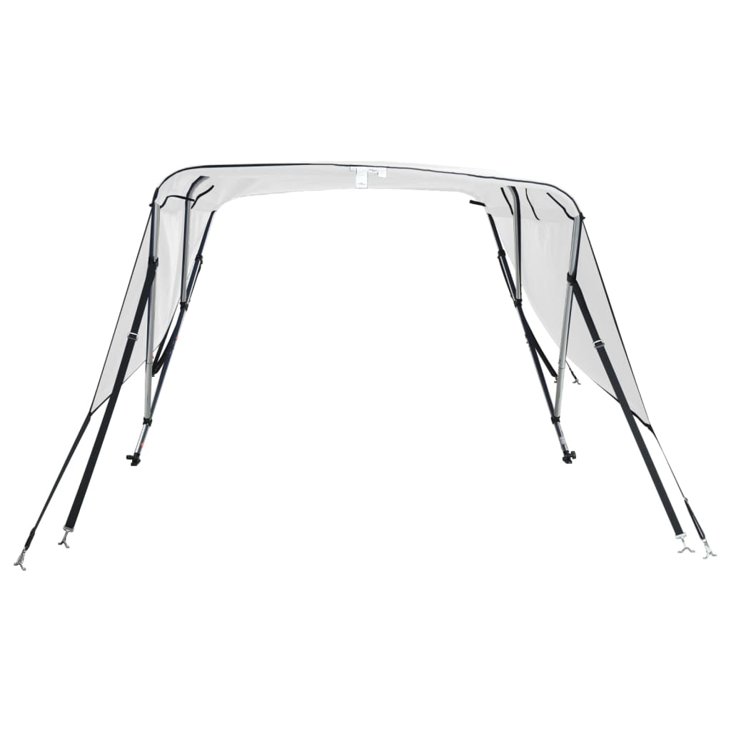 Biminitop 3 Bogen Met Zijwanden 1 183 x (185-198) x 137 cm Wit