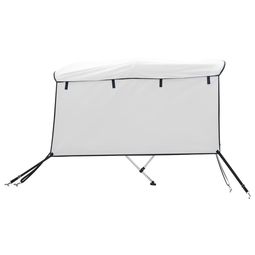 Biminitop 3 Bogen Met Zijwanden 1 183 x (185-198) x 137 cm Wit