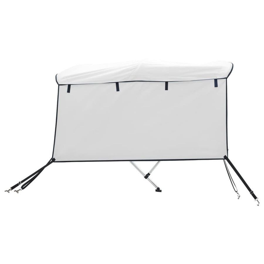 Biminitop 3 Bogen Met Zijwanden 1 183 x (185-198) x 137 cm Wit
