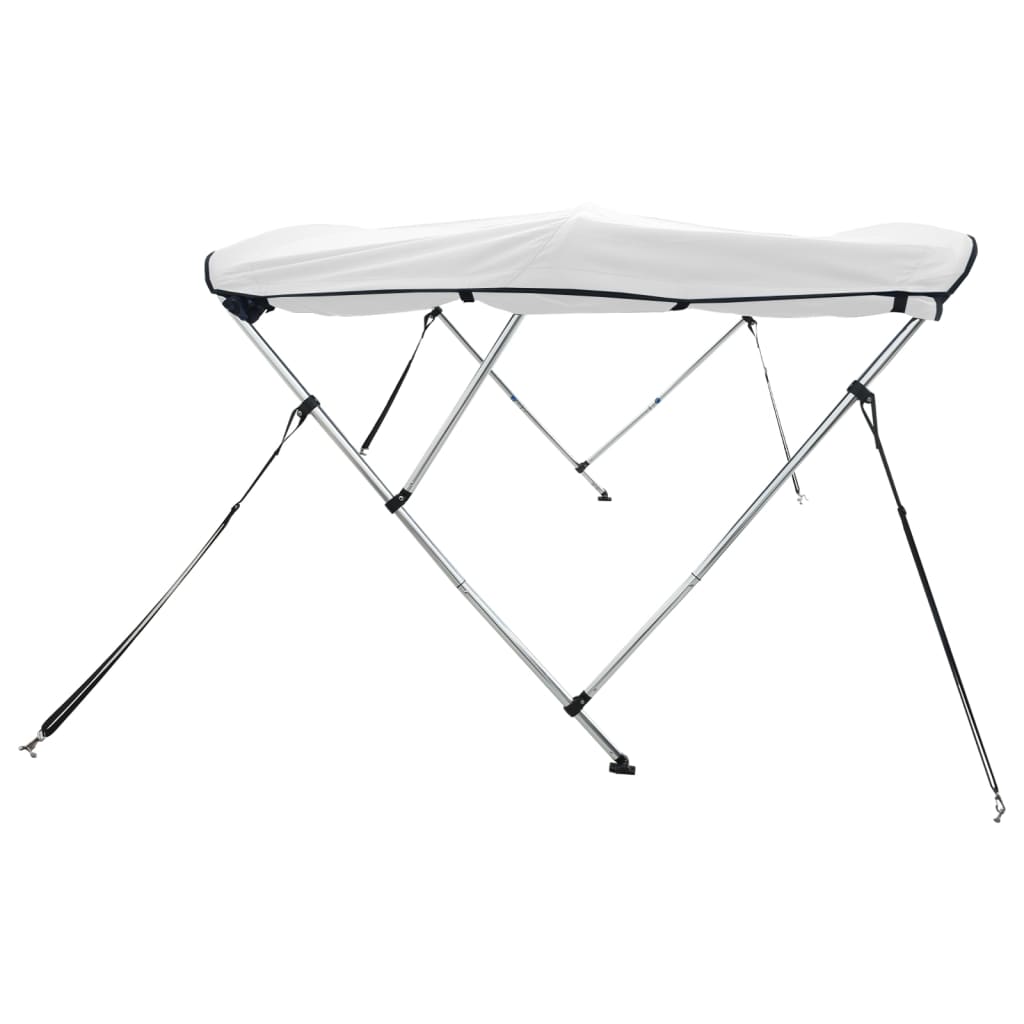 Biminitop 3 Bogen Met Zijwanden 1 183 x (185-198) x 137 cm Wit