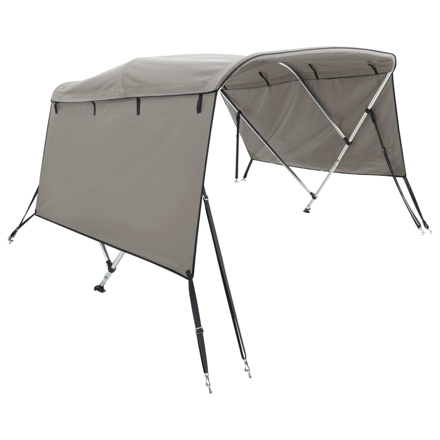 Biminitop 3 Bogen Met Zijwanden 1 183 x (137-152) x 137 cm antracietgrijs