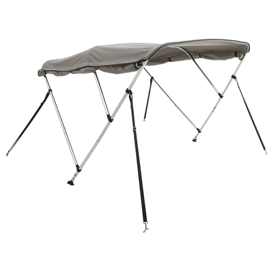 Biminitop 3 Bogen Met Zijwanden 1 183 x (137-152) x 137 cm antracietgrijs