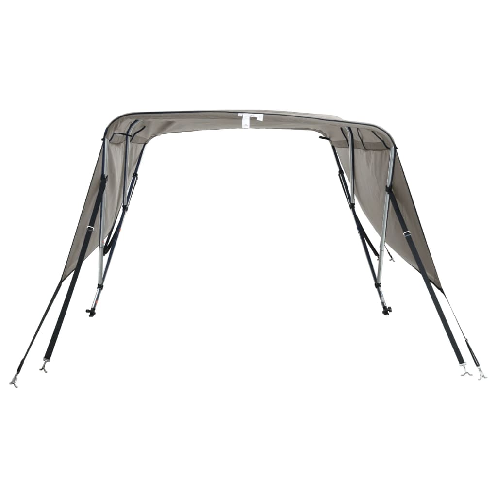 Biminitop 3 Bogen Met Zijwanden 1 183 x (137-152) x 137 cm antracietgrijs