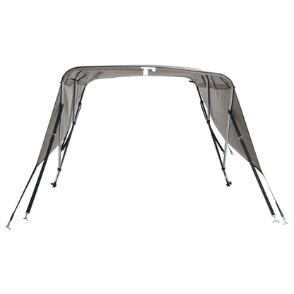 Biminitop 3 Bogen Met Zijwanden 1 183 x (137-152) x 137 cm antracietgrijs