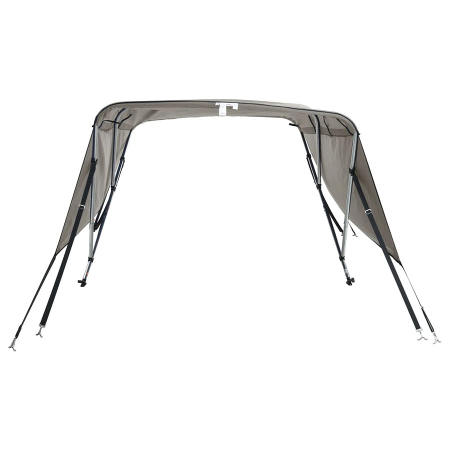 Biminitop 3 Bogen Met Zijwanden 1 183 x (137-152) x 137 cm antracietgrijs