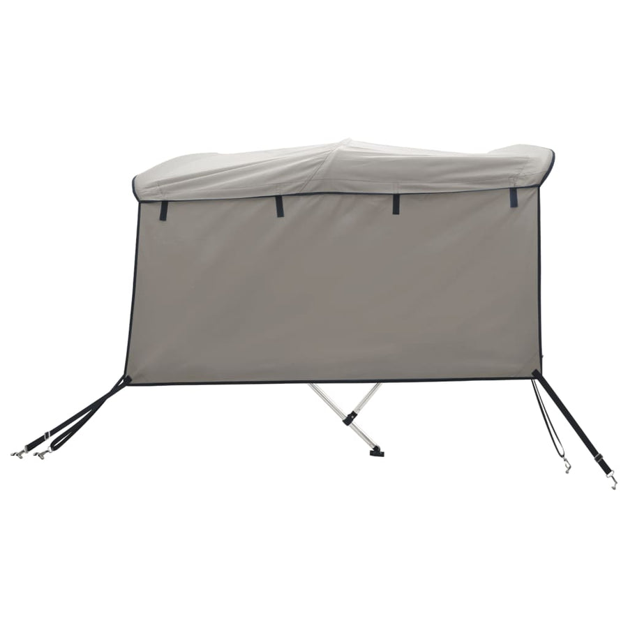 Biminitop 3 Bogen Met Zijwanden 1 183 x (137-152) x 137 cm antracietgrijs