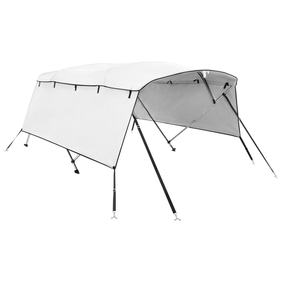 Biminitop 4 Bogen Met Zijwanden 1 243 x (170-182) x 137 cm Wit