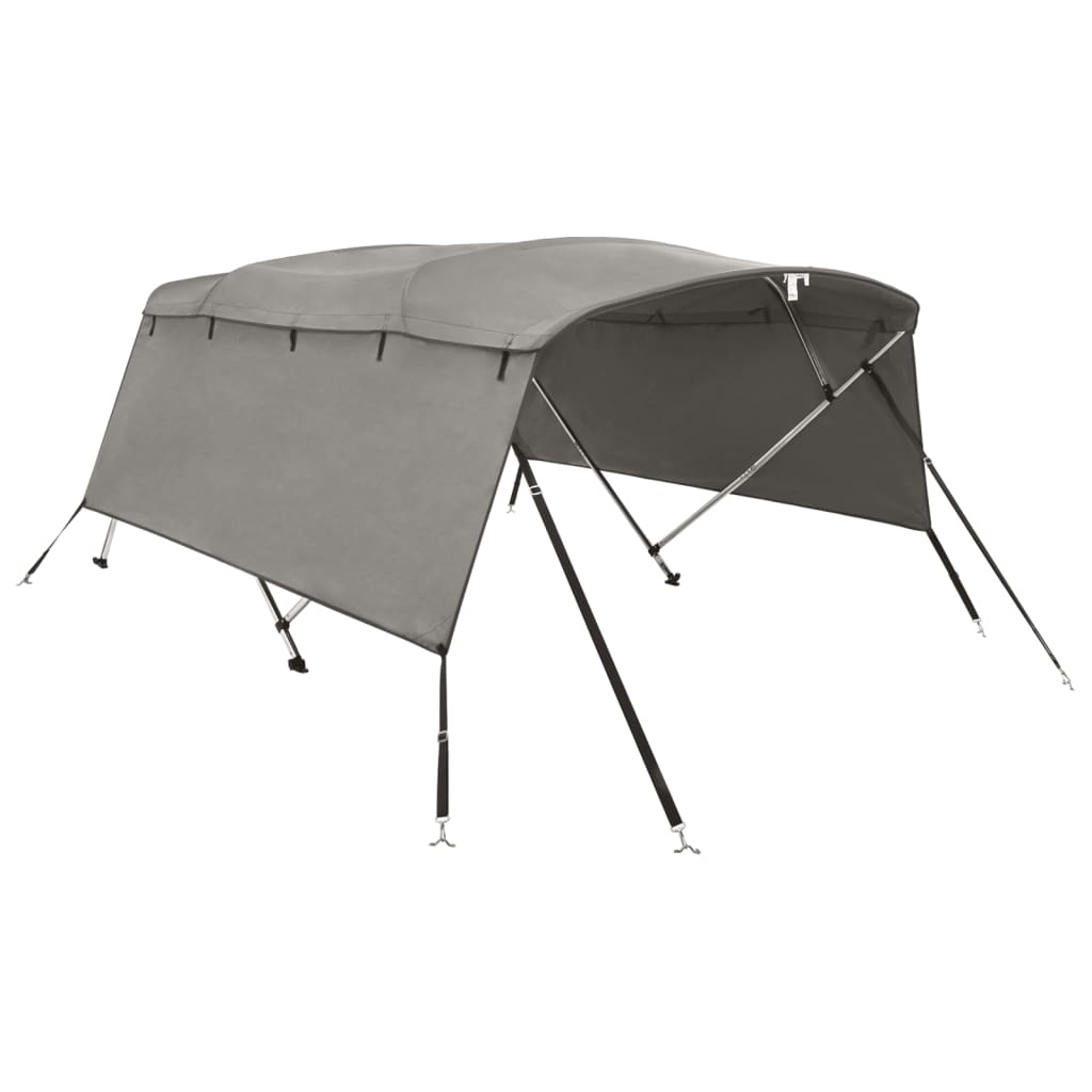 Biminitop 4 Bogen Met Zijwanden 1 243 x (185-198) x 137 cm antracietgrijs