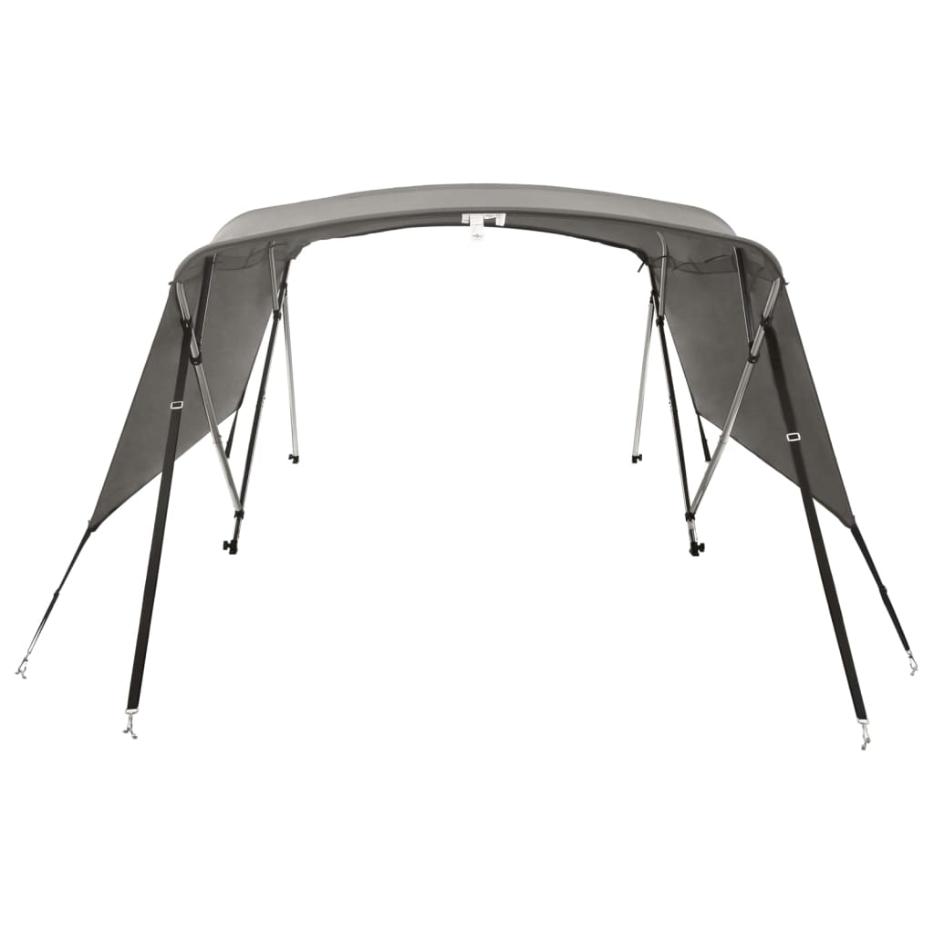 Biminitop 4 Bogen Met Zijwanden 1 243 x (185-198) x 137 cm antracietgrijs