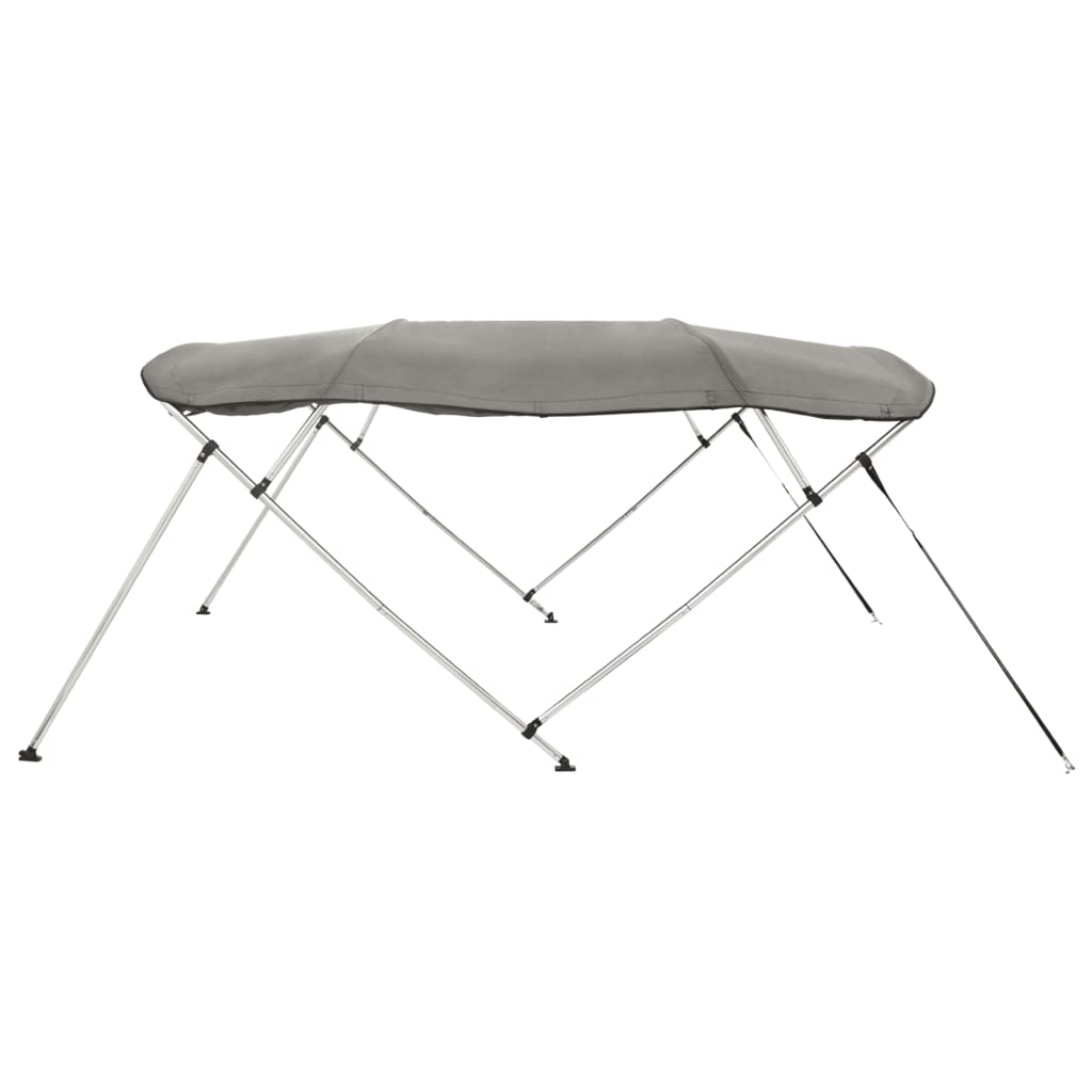 Biminitop 4 Bogen Met Zijwanden 1 243 x (185-198) x 137 cm antracietgrijs