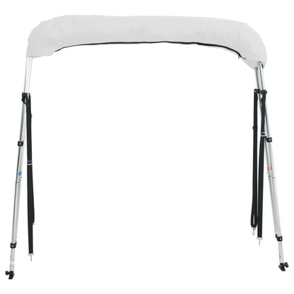 Biminitop 3 Bogen Zijwanden Wit En Zwart 183 x (137-152) x 137 cm