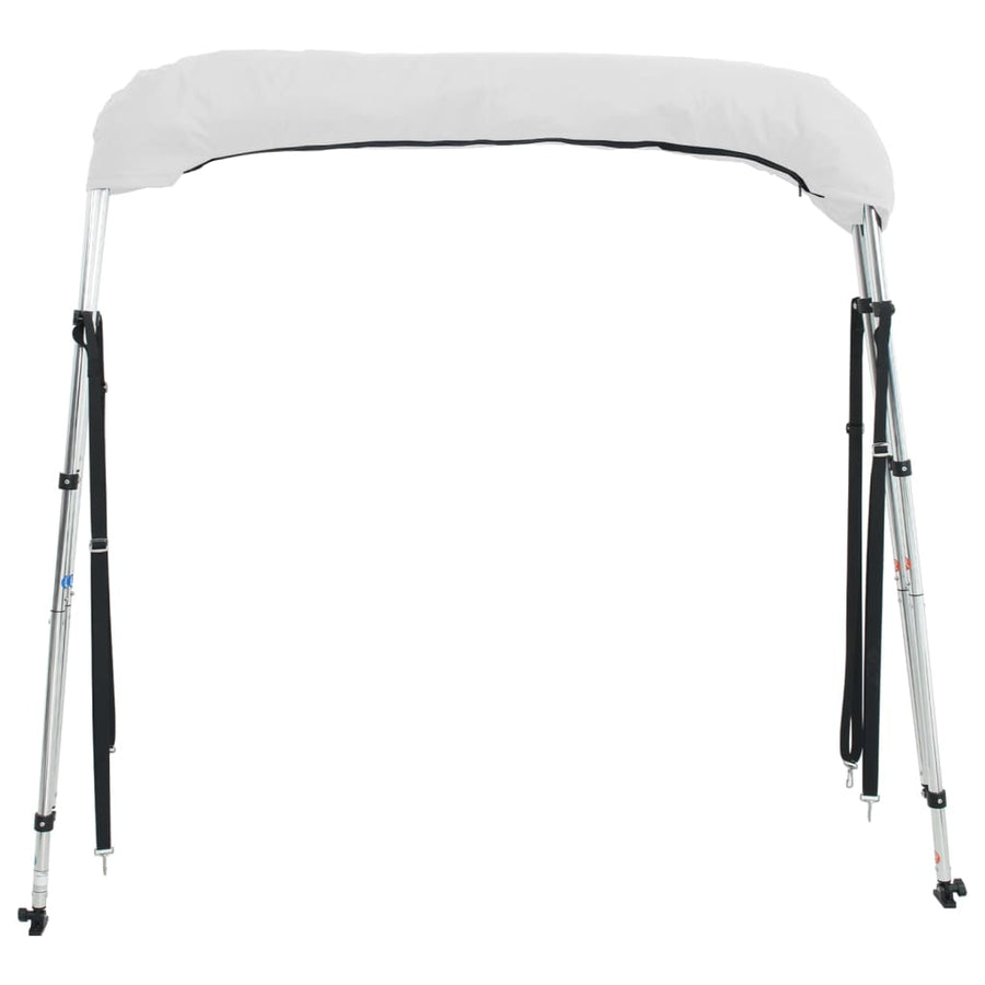 Biminitop 3 Bogen Zijwanden Wit En Zwart 183 x (137-152) x 137 cm