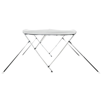 Biminitop 3 Bogen Zijwanden Wit En Zwart 183 x (137-152) x 137 cm