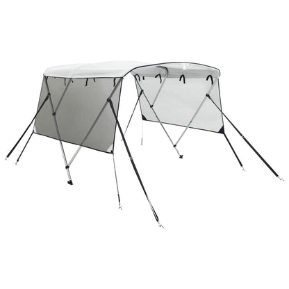 Biminitop 3 Bogen Zijwanden Wit En Zwart 183 x (154-167) x 137 cm