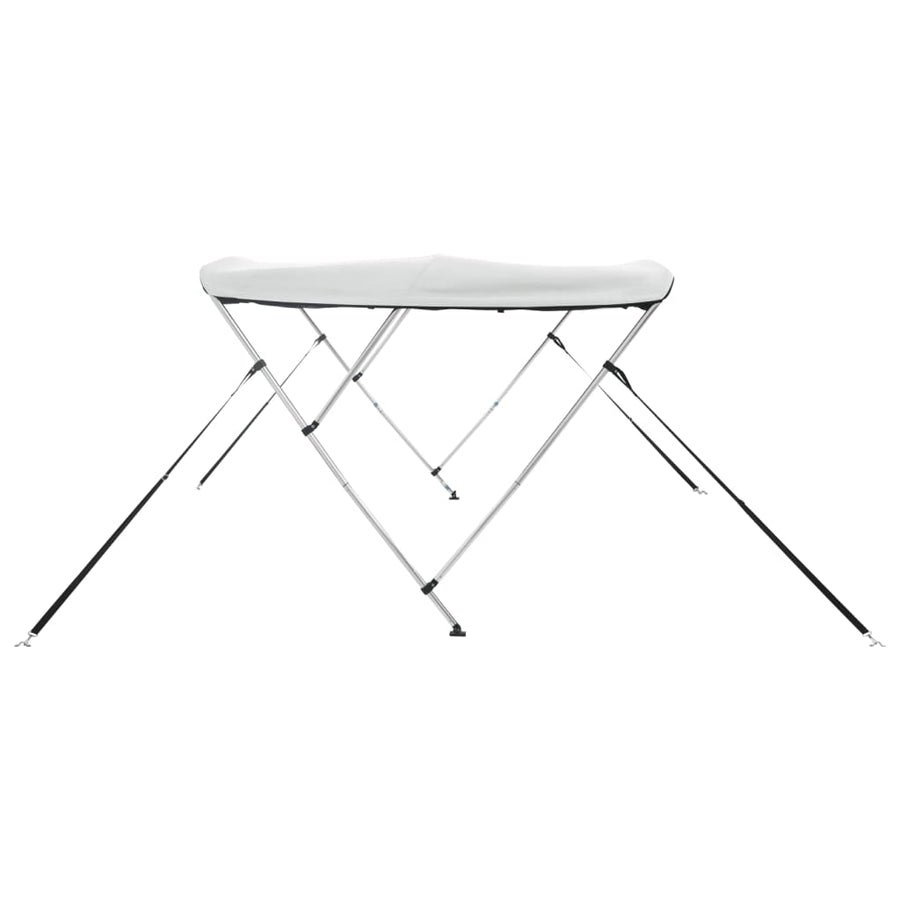 Biminitop 3 Bogen Zijwanden Wit En Zwart 183 x (154-167) x 137 cm