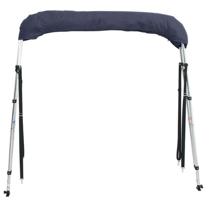 Biminitop 3 Bogen Met Mesh Zijwanden 183X(185-198)X137 Cm Blauw En Zwart