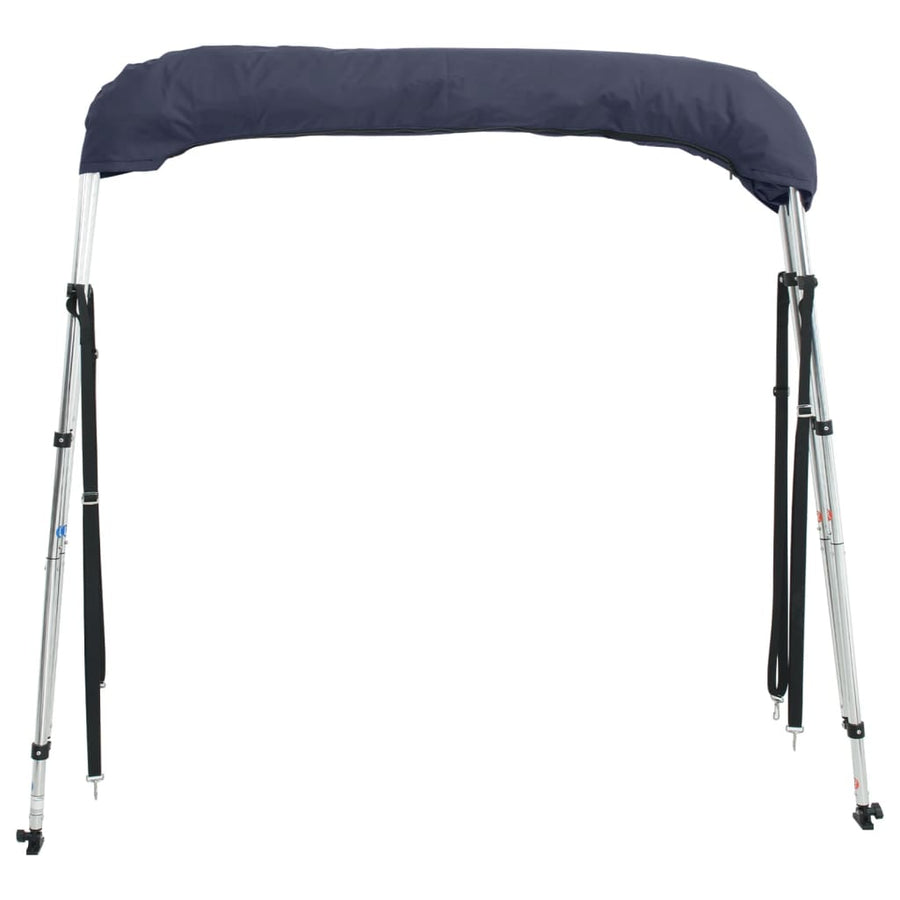Biminitop 3 Bogen Met Mesh Zijwanden 183X(185-198)X137 Cm Blauw En Zwart