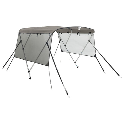 Biminitop 3 Bogen Zijwanden Antraciet En Zwart 183 x (154-167) x 137 cm