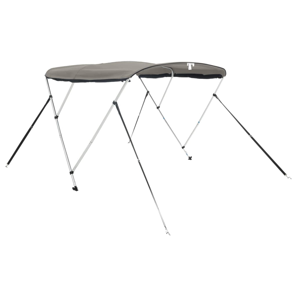 Biminitop 3 Bogen Zijwanden Antraciet En Zwart 183 x (154-167) x 137 cm
