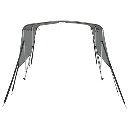 Biminitop 3 Bogen Zijwanden Antraciet En Zwart 183 x (154-167) x 137 cm