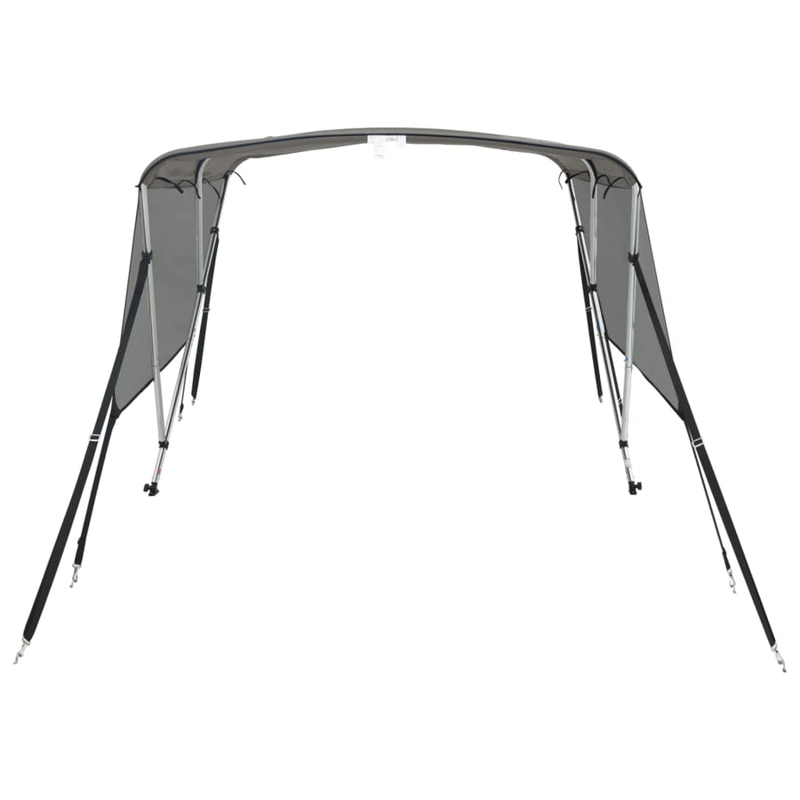 Biminitop 3 Bogen Zijwanden Antraciet En Zwart 183 x (154-167) x 137 cm