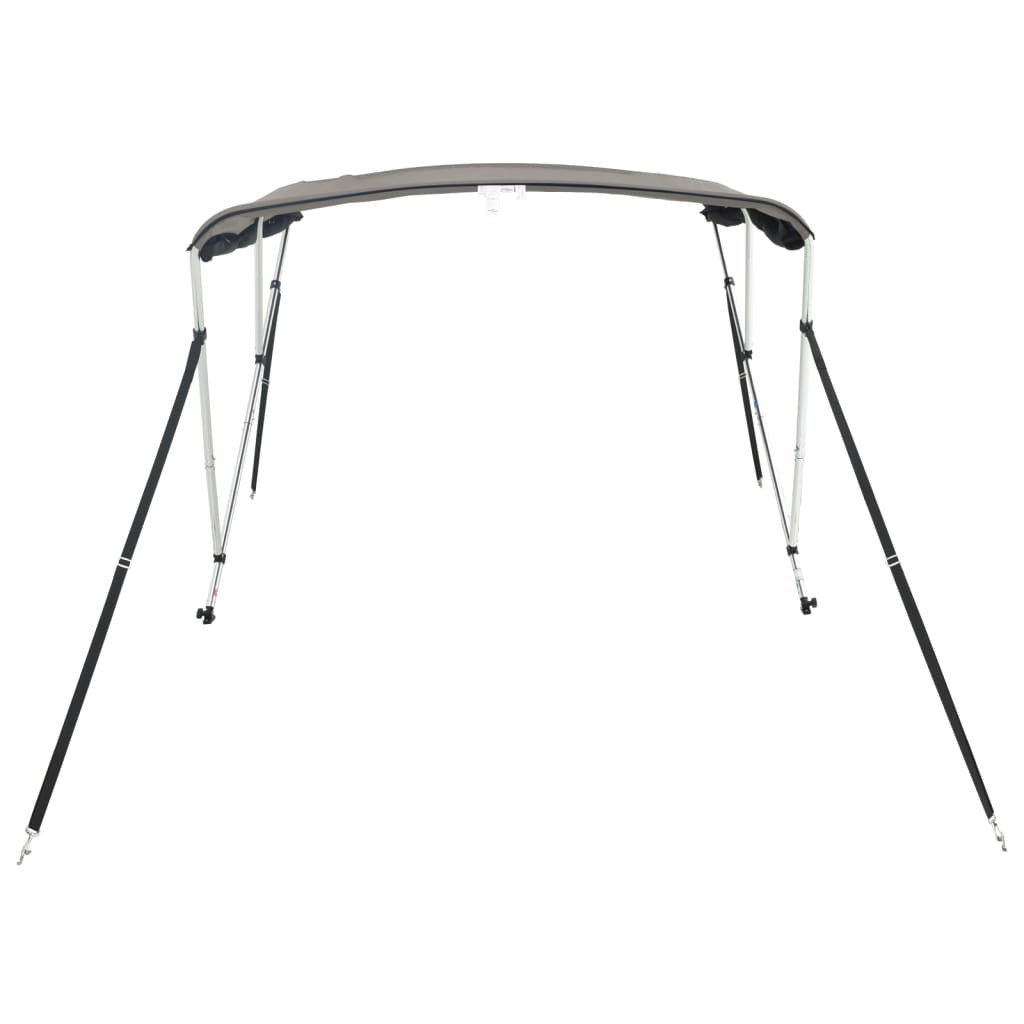 Biminitop 3 Bogen Zijwanden Antraciet En Zwart 183 x (154-167) x 137 cm