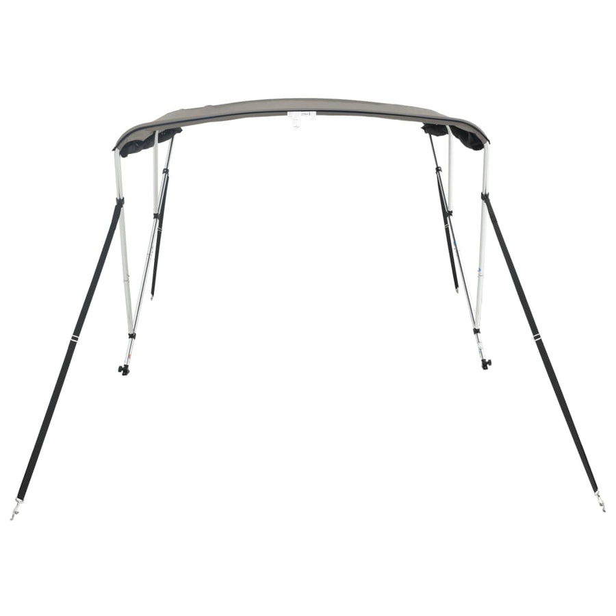 Biminitop 3 Bogen Zijwanden Antraciet En Zwart 183 x (154-167) x 137 cm