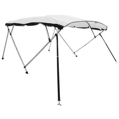 Biminitop 4 Bogen Zijwanden Wit 243 x (170-182) x 137 cm