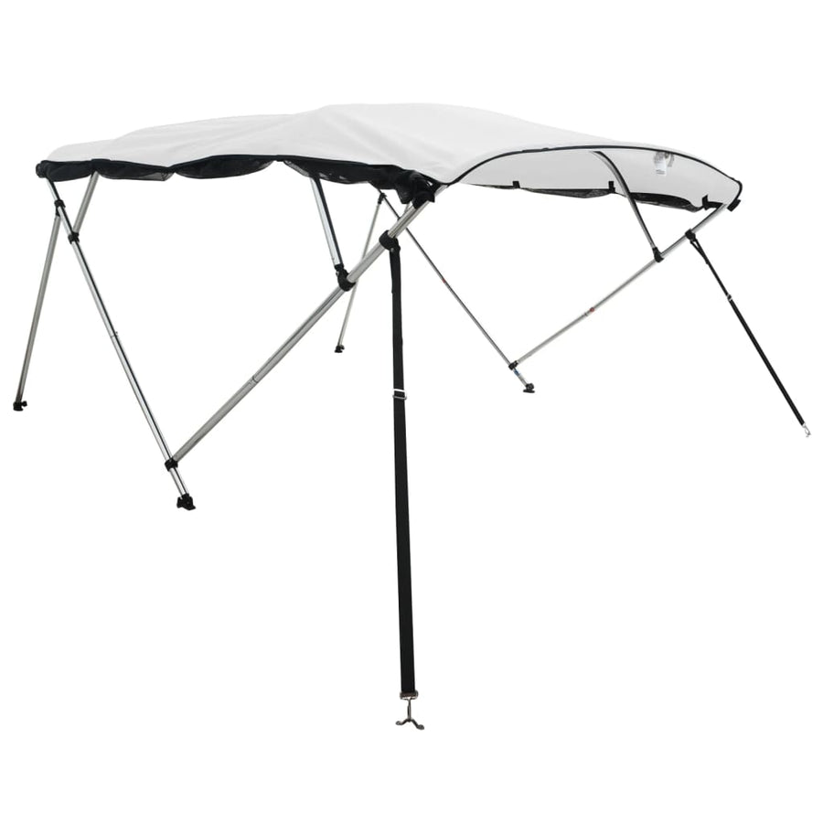 Biminitop 4 Bogen Zijwanden Wit 243 x (170-182) x 137 cm