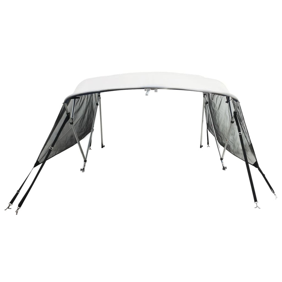 Biminitop 4 Bogen Zijwanden Wit 243 x (170-182) x 137 cm