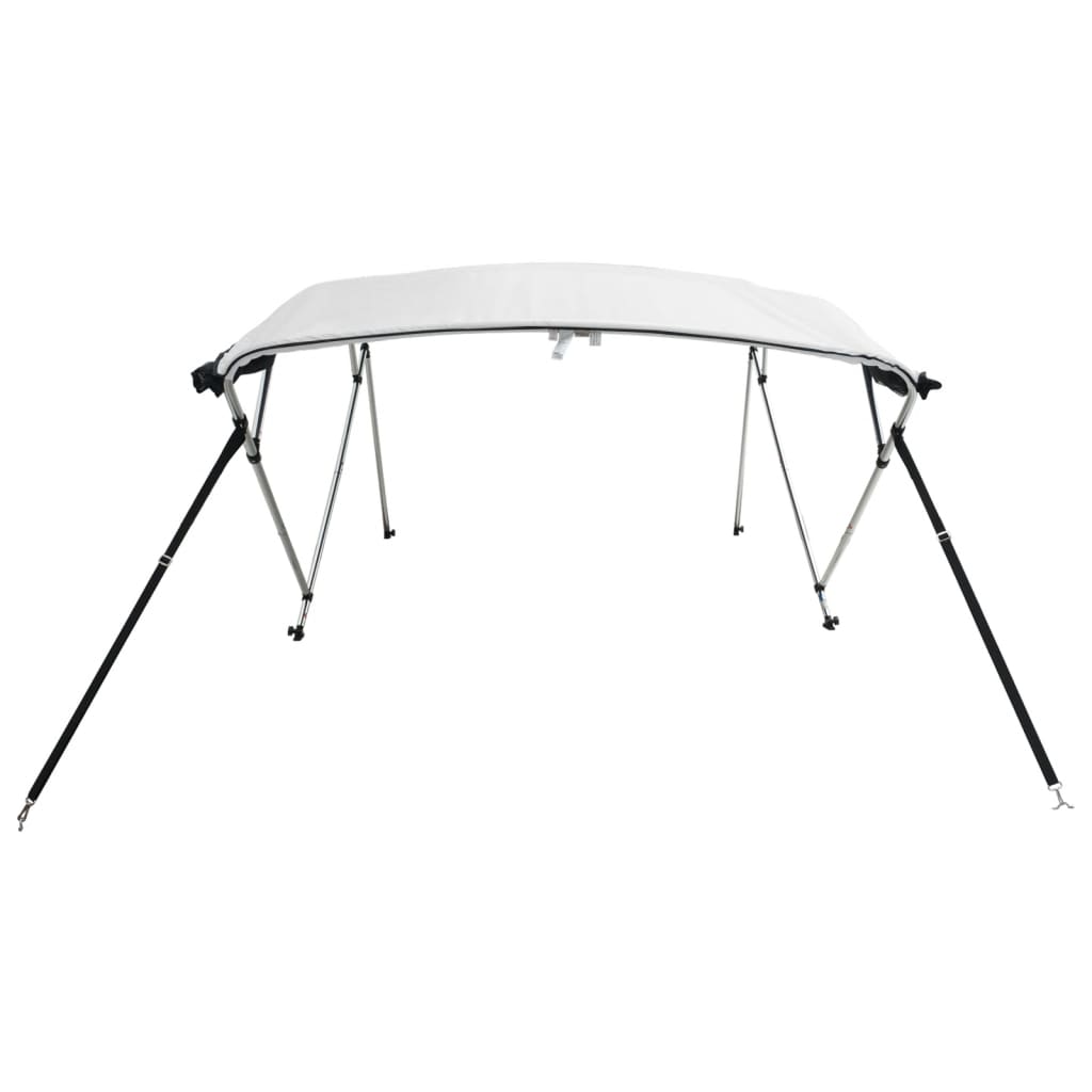 Biminitop 4 Bogen Zijwanden Wit 243 x (170-182) x 137 cm