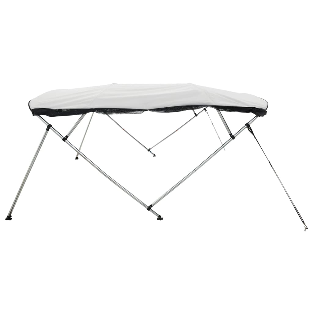 Biminitop 4 Bogen Zijwanden Wit 243 x (170-182) x 137 cm
