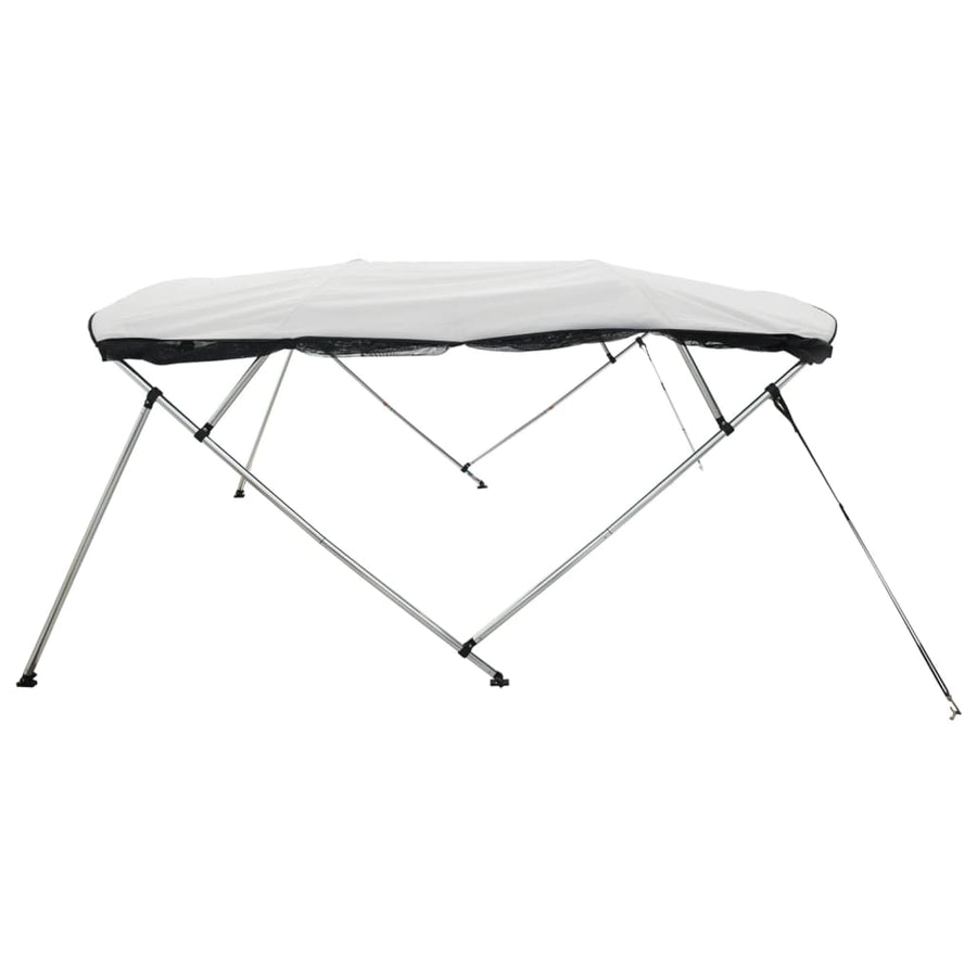 Biminitop 4 Bogen Zijwanden Wit 243 x (170-182) x 137 cm