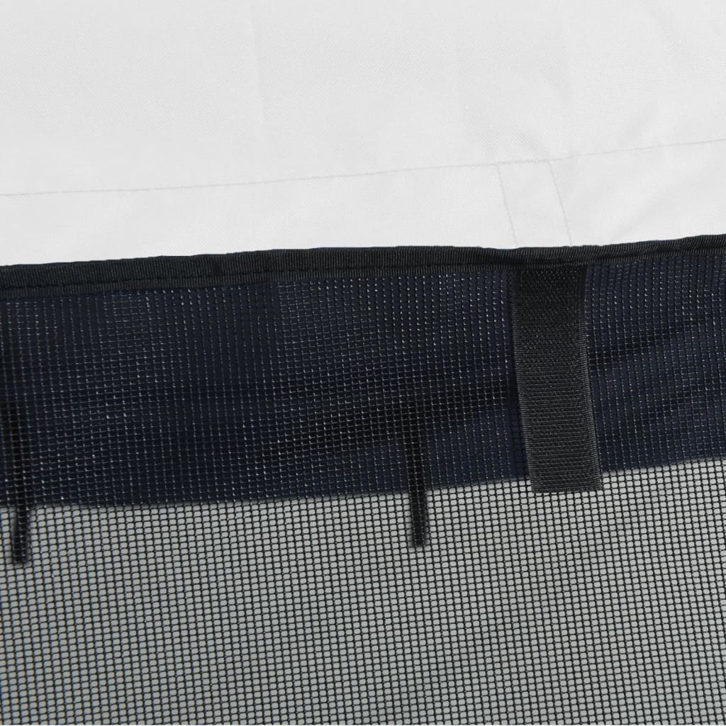 Biminitop 4 Bogen Zijwanden Wit 243 x (170-182) x 137 cm