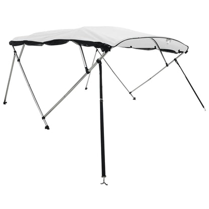 Biminitop 4 Bogen Zijwanden Wit 243 x (185-198) x 137 cm