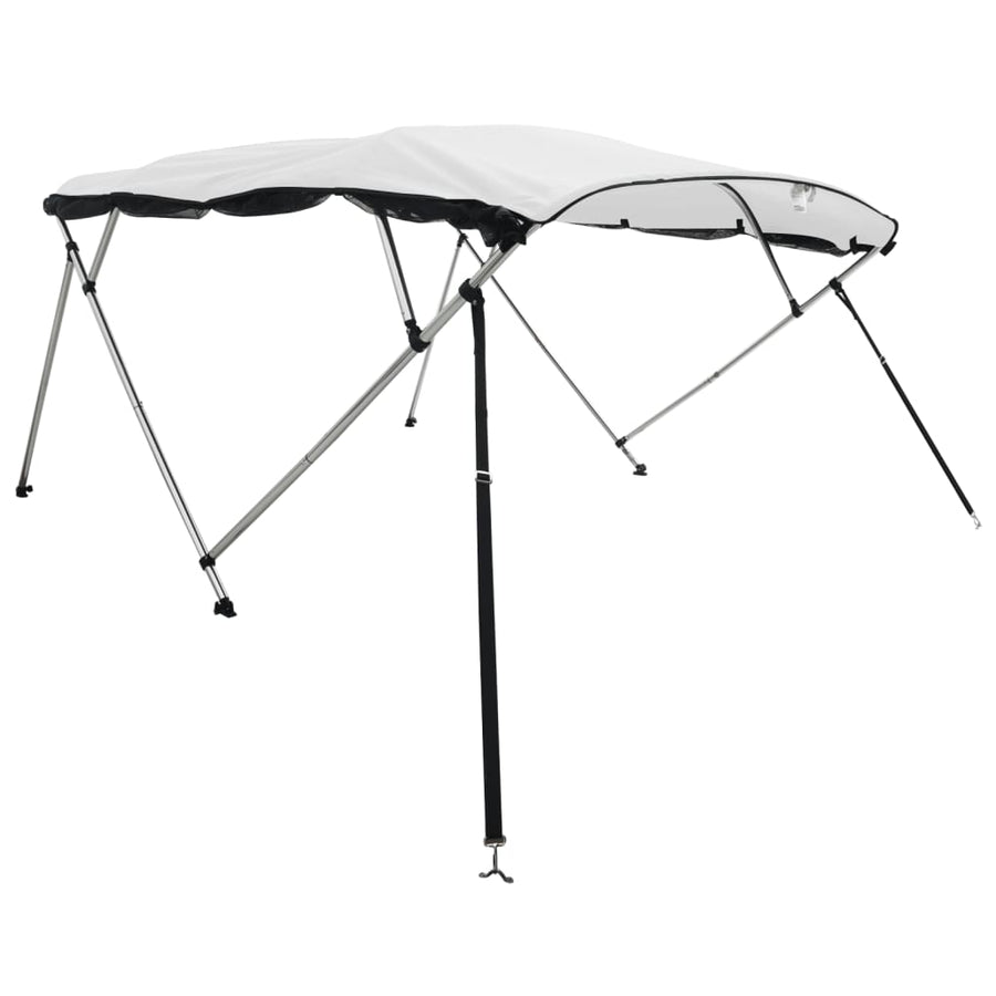 Biminitop 4 Bogen Zijwanden Wit 243 x (185-198) x 137 cm