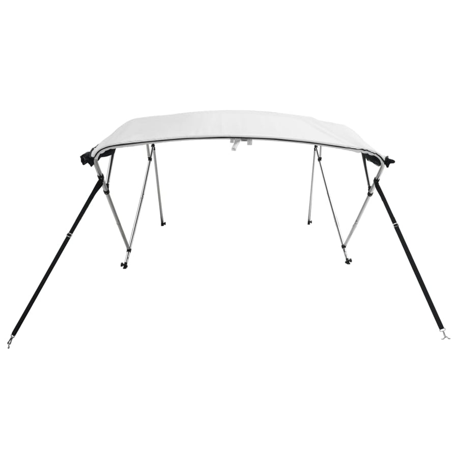 Biminitop 4 Bogen Zijwanden Wit 243 x (185-198) x 137 cm