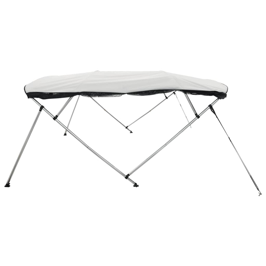 Biminitop 4 Bogen Zijwanden Wit 243 x (185-198) x 137 cm