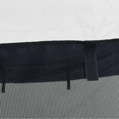 Biminitop 4 Bogen Zijwanden Wit 243 x (185-198) x 137 cm