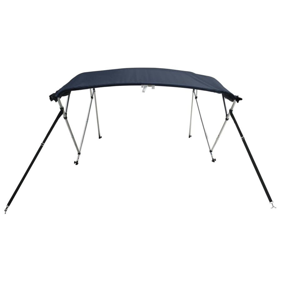 Biminitop 4 Bogen Zijwanden Blauw 243 x (200-213) x 137 cm