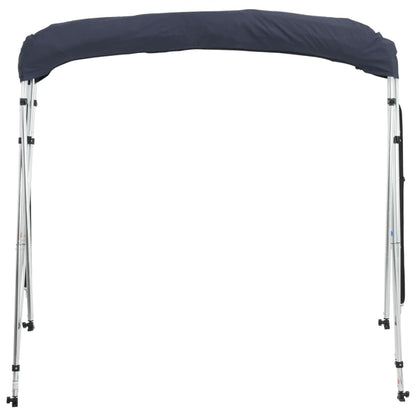 Biminitop 4 Bogen Zijwanden Blauw 243 x (200-213) x 137 cm