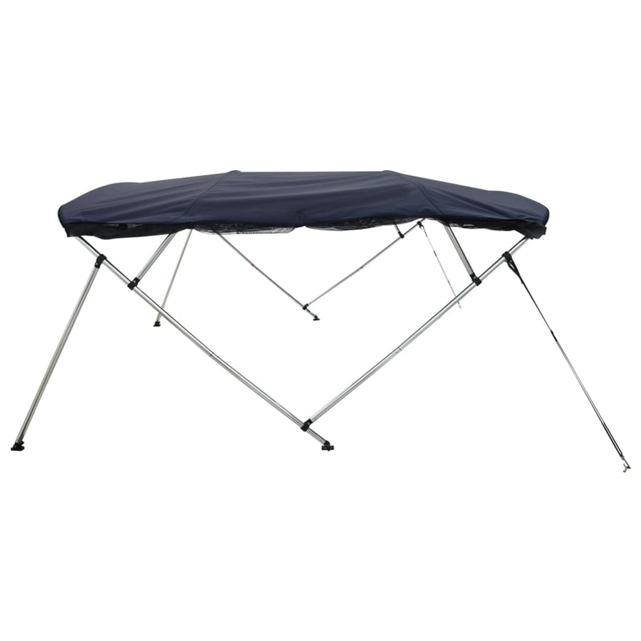 Biminitop 4 Bogen Zijwanden Blauw 243 x (200-213) x 137 cm