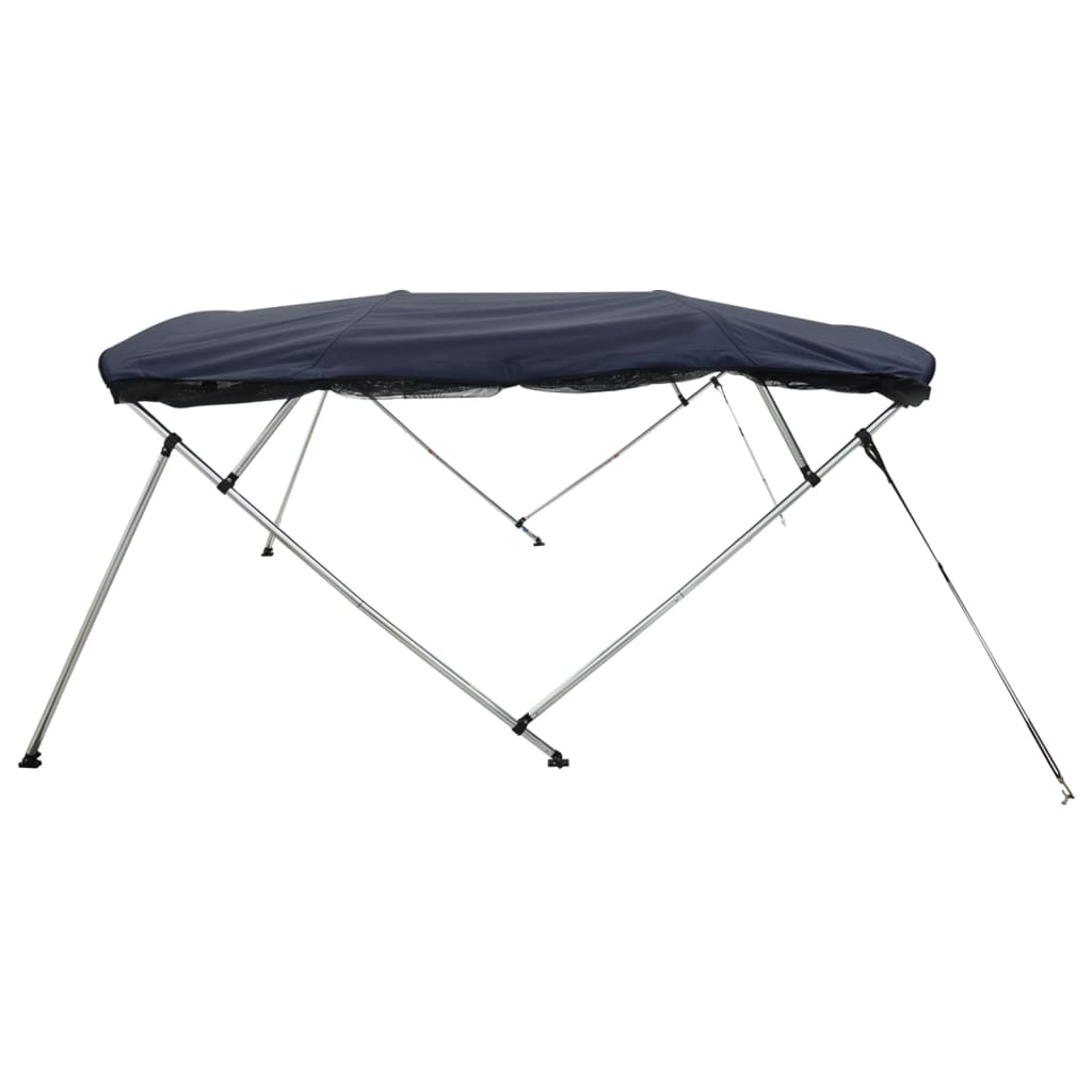 Biminitop 4 Bogen Zijwanden Blauw 243 x (230-244) x 137 cm