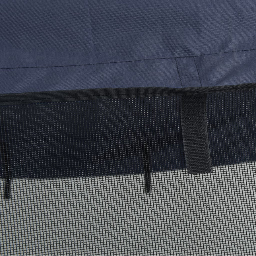Biminitop 4 Bogen Zijwanden Blauw 243 x (230-244) x 137 cm