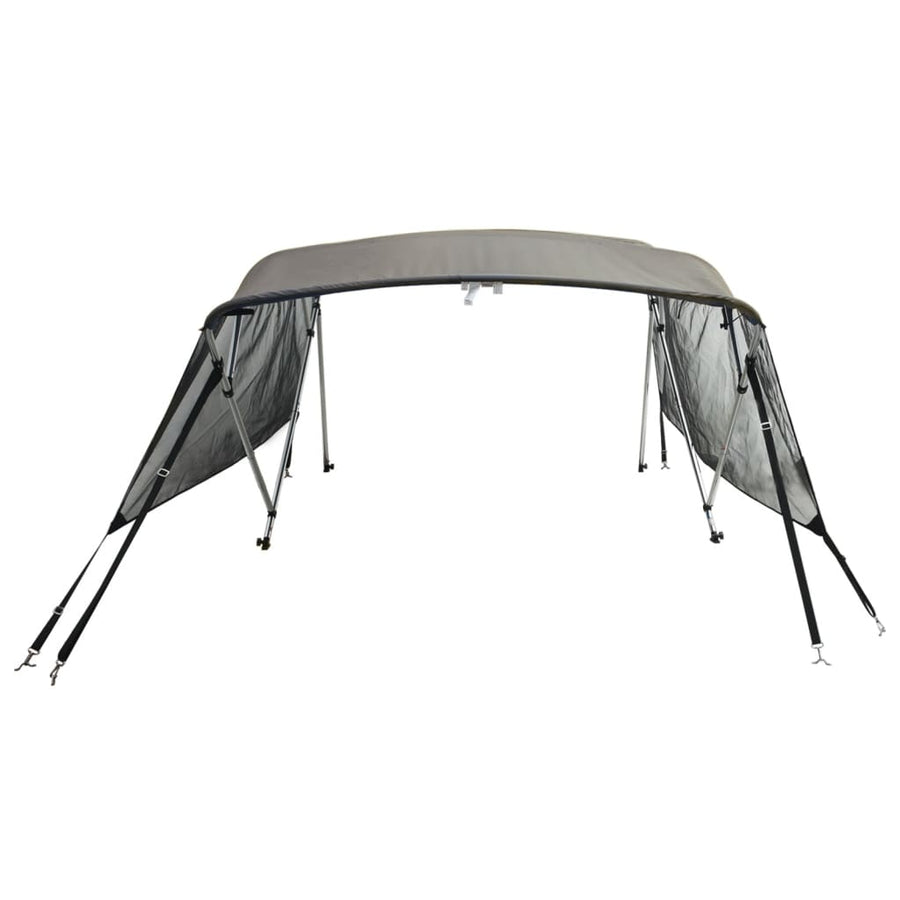 Biminitop 4 Bogen Zijwanden Antracietgrijs 243 x (170-182) x 137 cm